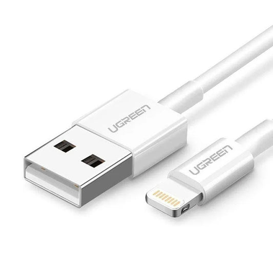 Kabl za Prenos Podataka i Punjenje USB-A - Lightning UGREEN US155 (20728), 18W, 1m, Beli