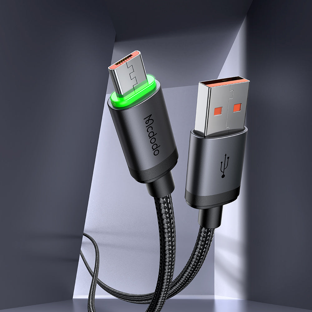 Kabl za Podatke i Punjenje USB-A - microUSB McDodo CA-3990, 18W, 1m, Crni