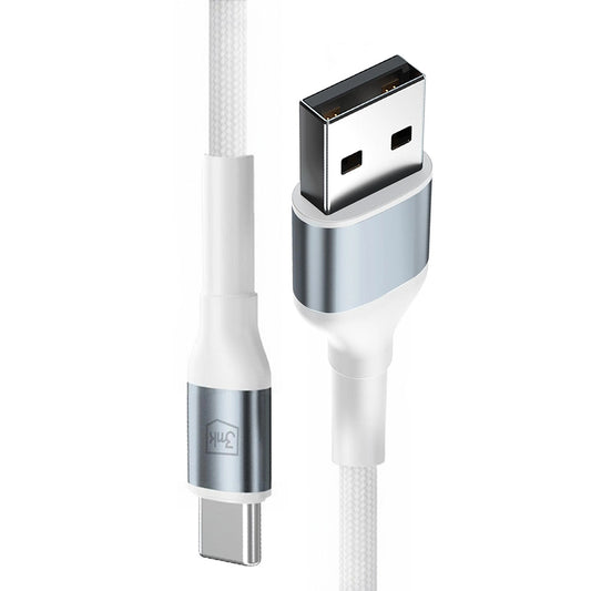 Kabl za Podatke i Punjenje USB-A - USB-C 3MK Hyper N, 18W, 1m, Beli
