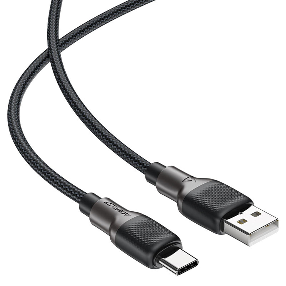 Kabl za prenos podataka i punjenje USB-A - USB-C Acefast C10-04, 18W, 1.2m, Crni