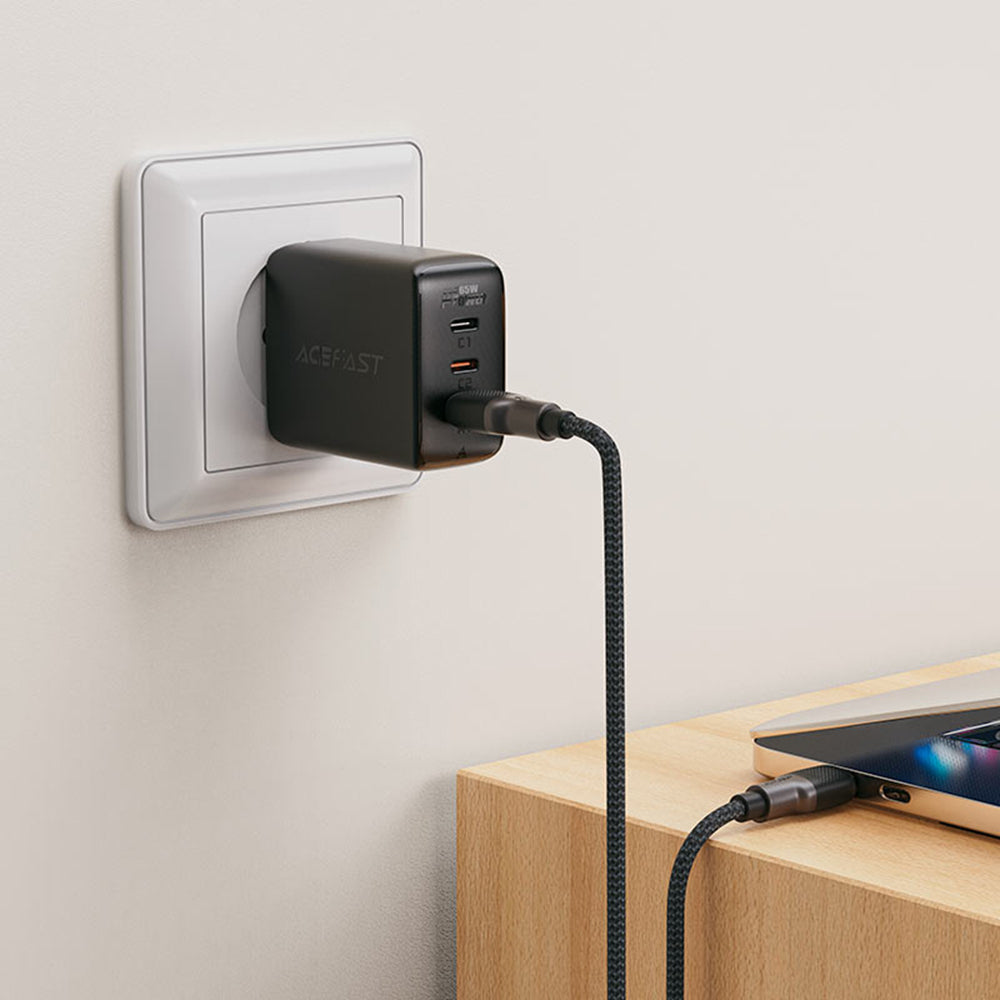 Kabl za prenos podataka i punjenje USB-A - USB-C Acefast C10-04, 18W, 1.2m, Crni