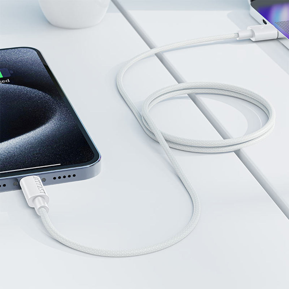 Kabl za prenos podataka i punjenje USB-A - USB-C Acefast C18-04, 18W, 1.2m, Beli