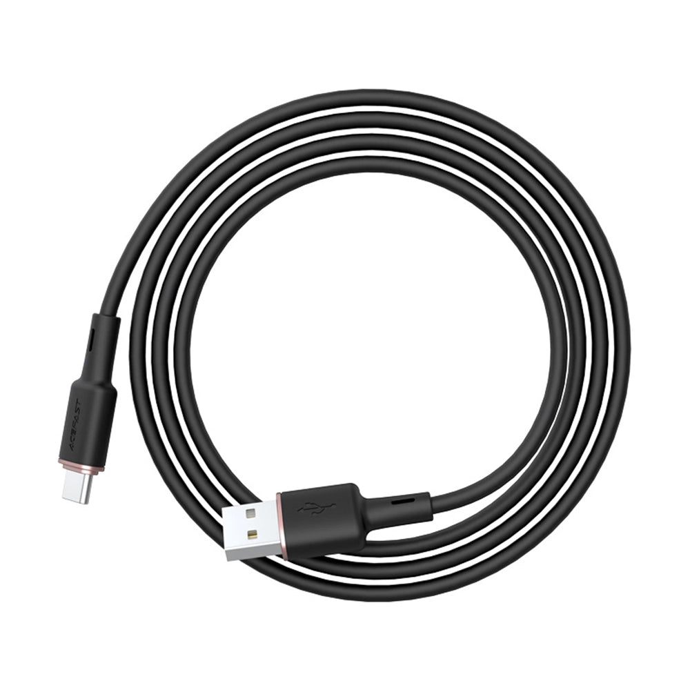 Kabl za Prenos Podataka i Punjenje USB-A - USB-C Acefast C2-04, 18W, 1.2m, Crni