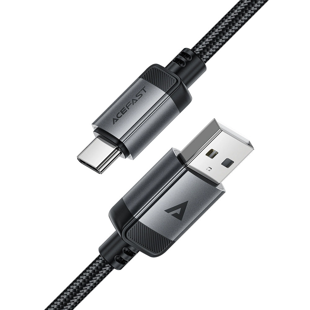 Kabl za podatke i punjenje USB-A - USB-C Acefast C20-04, 18W, 1.2m, Crni