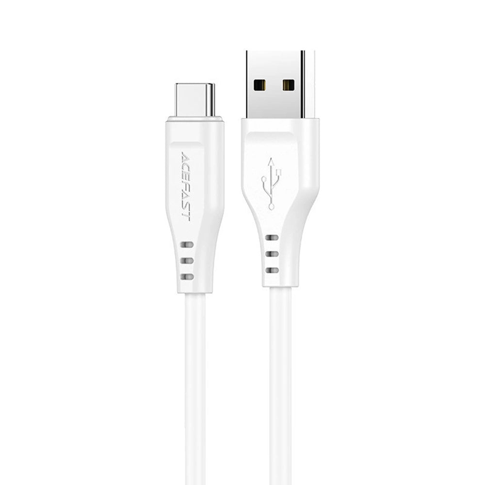 Kabl za podatke i punjenje USB-A - USB-C Acefast C3-03, 60W, 1.2m, Beli