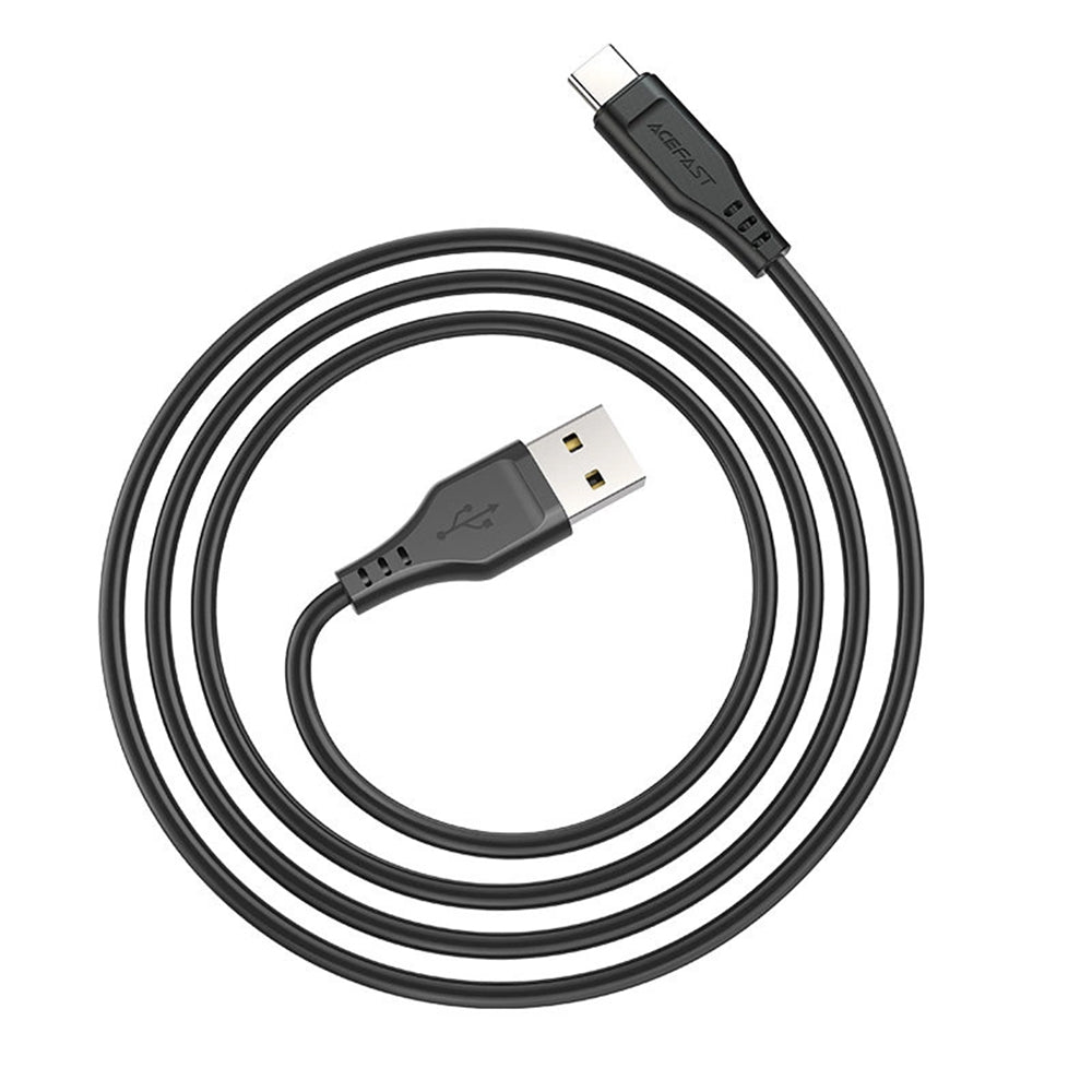 Kabl za podatke i punjenje USB-A - USB-C Acefast C3-03, 60W, 1.2m, Beli