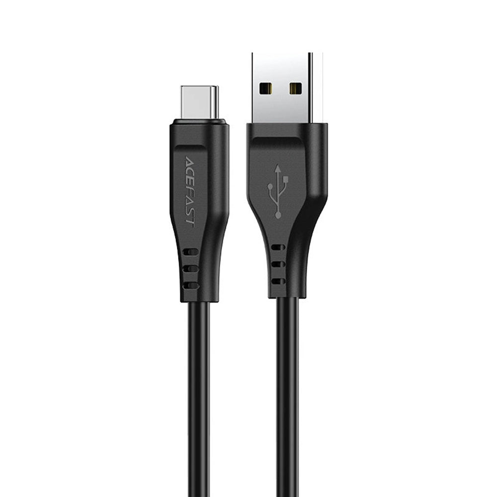 Kabl za podatke i punjenje USB-A - USB-C Acefast C3-03, 60W, 1.2m, Crni