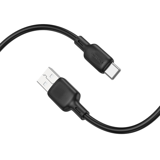 Kabl za podatke i punjenje USB-A - USB-C Borofone BX113 Lenny, 18W, 2m, Crni