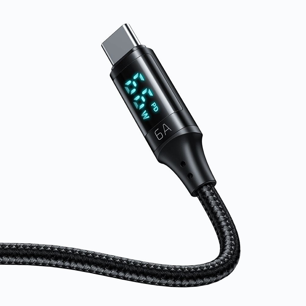 Kabl za podatke i punjenje USB-A - USB-C McDodo CA-1080 Display, 66W, 1.2m, Crni