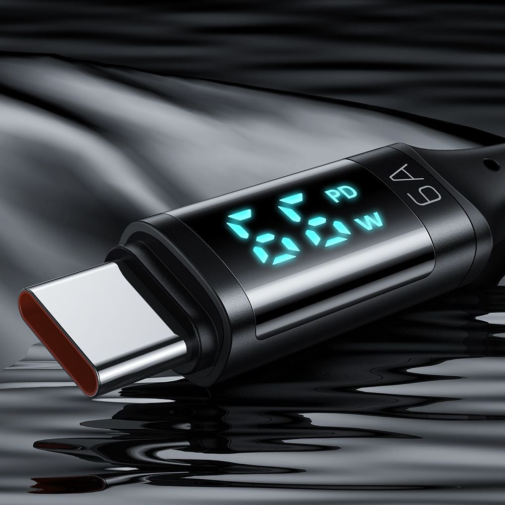 Kabl za podatke i punjenje USB-A - USB-C McDodo CA-1080 Display, 66W, 1.2m, Crni