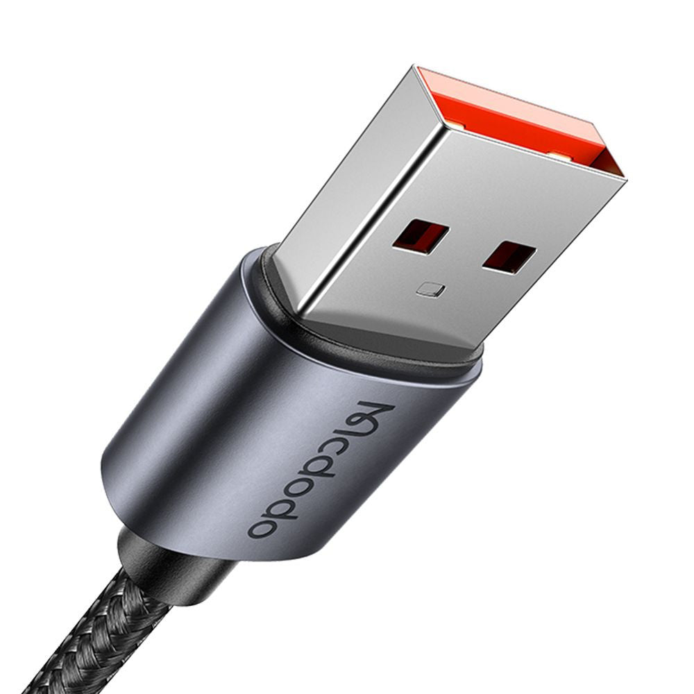 Kabl za Podatke i Punjenje USB-A - USB-C McDodo CA-6520 Display, 100W, 1.2m, Crni