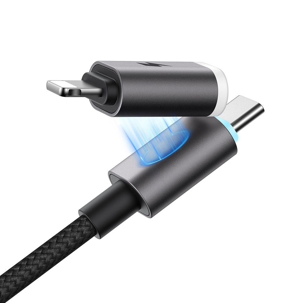 USB-A / USB-C kabl za prenos podataka i punjenje - USB-C / Lightning McDodo CA-6560, 60W, 1.2m, Crna