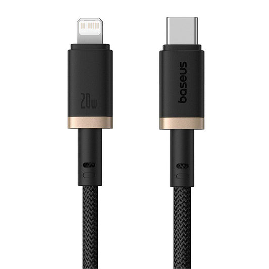 Kabl za prenos podataka i punjenje USB-C - Lightning Baseus Dura Series, 20W, 2m, Zlatno Crni P10377800U01-02