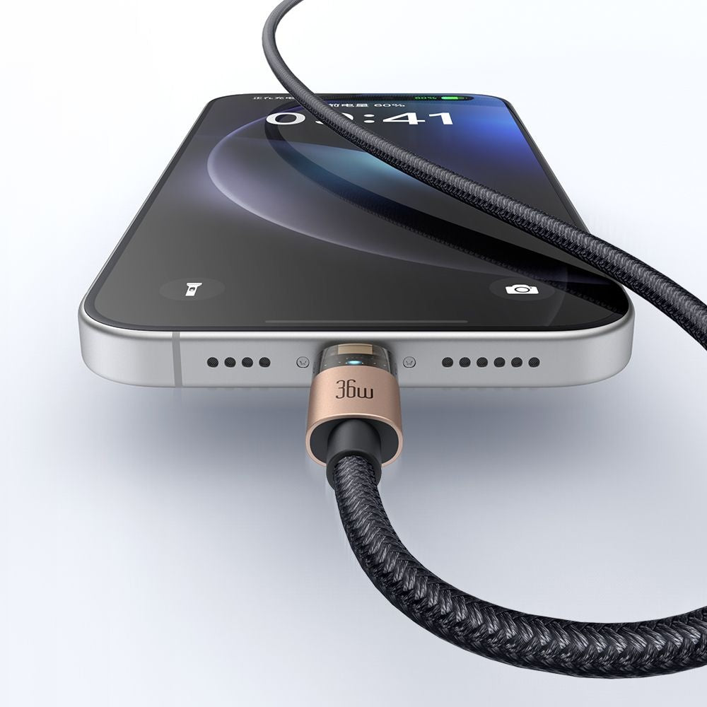 Kabl za podatke i punjenje USB-C - Lightning McDodo CA-6941, 36W, 1.2m, Zlatni