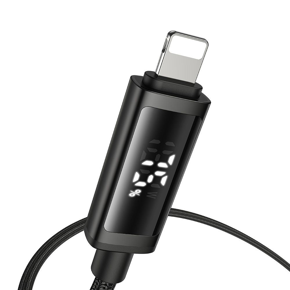 Kabl za podatke i punjenje USB-C - Lightning McDodo CA-7990 Display, 36W, 1.2m, Crni