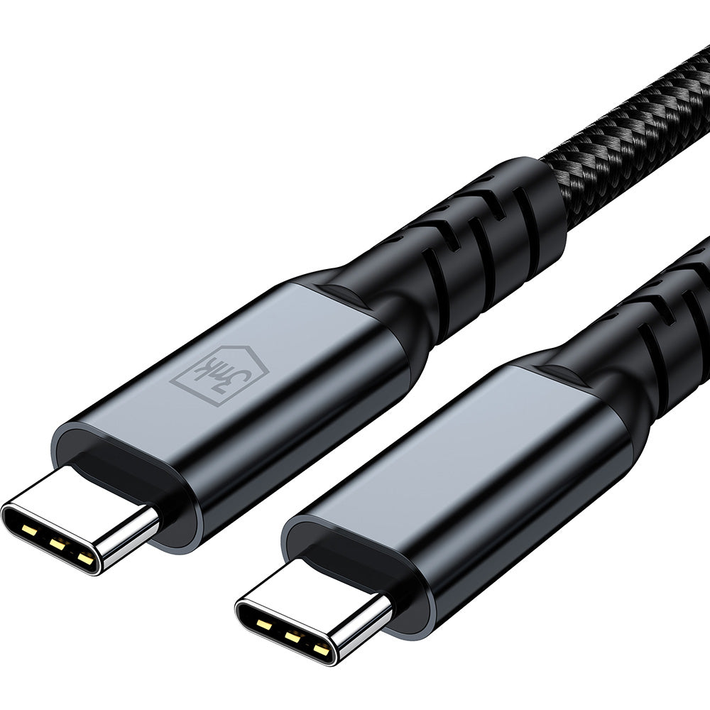 USB-C - USB-C kabl za prenos podataka i punjenje 3MK Hyper N Thunderbolt 4, 240W, 1m, Crni