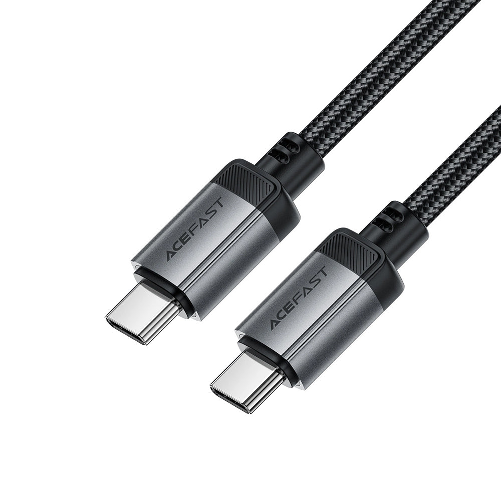 Kabl za prenos podataka i punjenje USB-C - USB-C Acefast C20-03, 60W, 1.2m, Crni