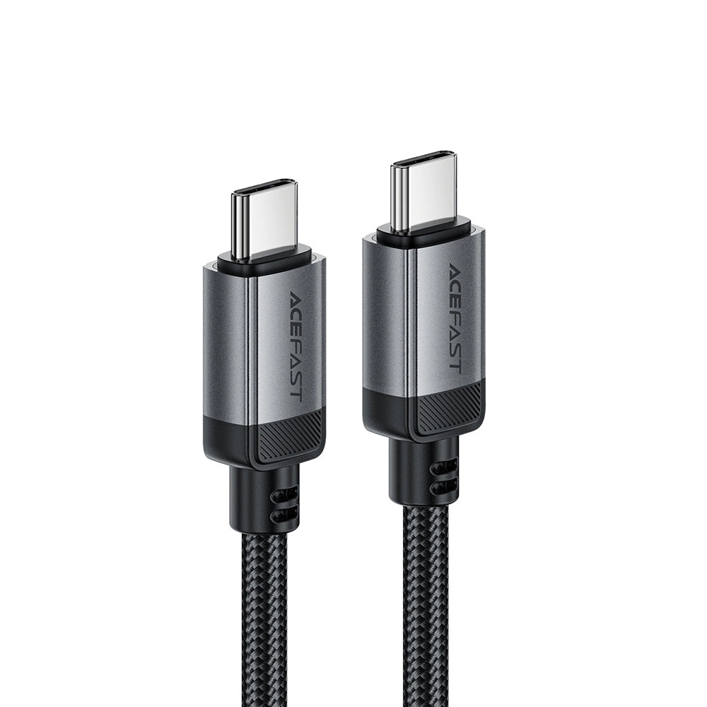 Kabl za prenos podataka i punjenje USB-C - USB-C Acefast C20-03, 60W, 1.2m, Crni