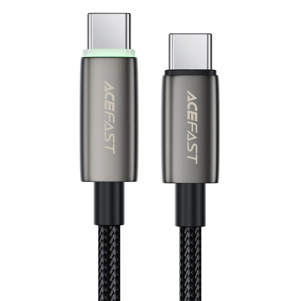 Kabl za prenos podataka i punjenje USB-C - USB-C Acefast C23-03, 60W, 1.2m, Crni