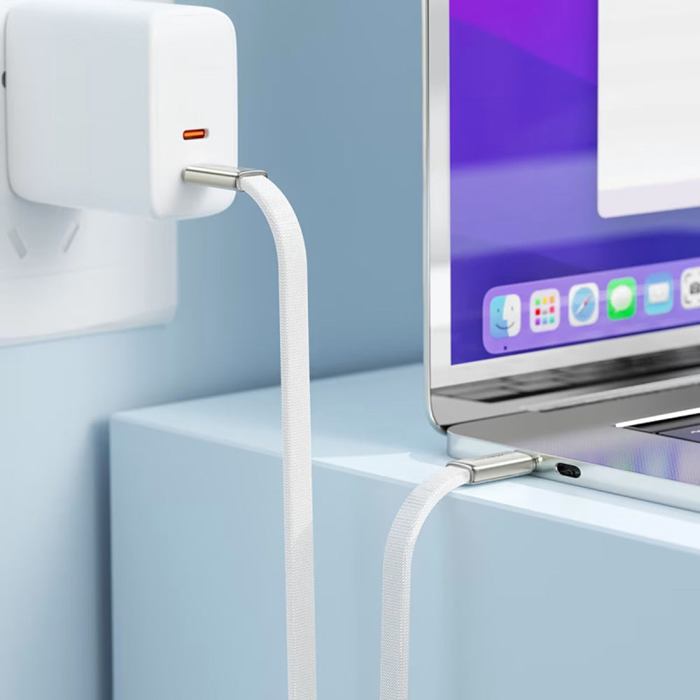 Kabl za podatke i punjenje USB-C - USB-C Acefast C24-03, 60W, 1.2m, Beli