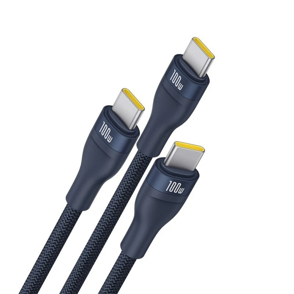 Kabl za punjenje USB-C - 3 x USB-C Baseus Flash Series III 3in1, 100W, 1.5m, Plavi P10377503321-00