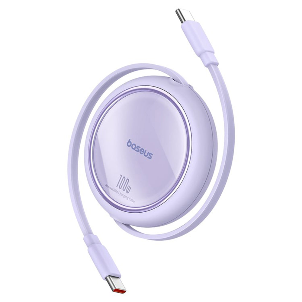 Kabl za podatke i punjenje USB-C - USB-C Baseus Free2Draw Mini Retractable, 100W, 1m, Ljubičasti P10364500511-00