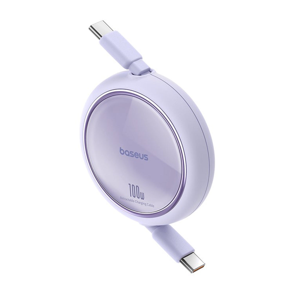 Kabl za podatke i punjenje USB-C - USB-C Baseus Free2Draw Mini Retractable, 100W, 1m, Ljubičasti P10364500511-00