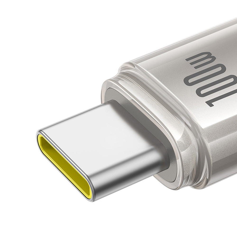 Kabl za Prenos Podataka i Punjenje USB-C - USB-C Baseus Titanium, 100W, 2m, Srebrni P10378100G21-01
