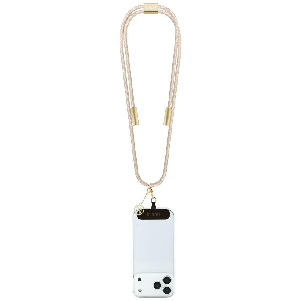 Kabl za prenos podataka i punjenje USB-C - USB-C Guess CBDY 4G Charm, 100W, 1.5m, Bež