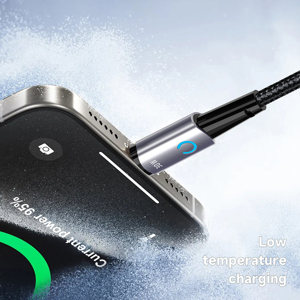 Kabl za prenos podataka i punjenje USB-C - USB-C Lito LD10CC, 60W, 1m, Crni