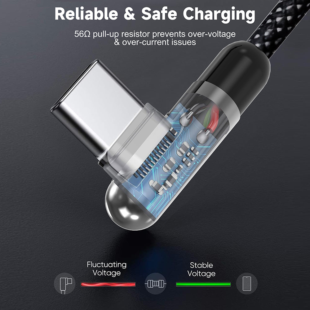 Kabl za prenos podataka i punjenje USB-C - USB-C Lito LD13CC, 60W, 1m, Crni
