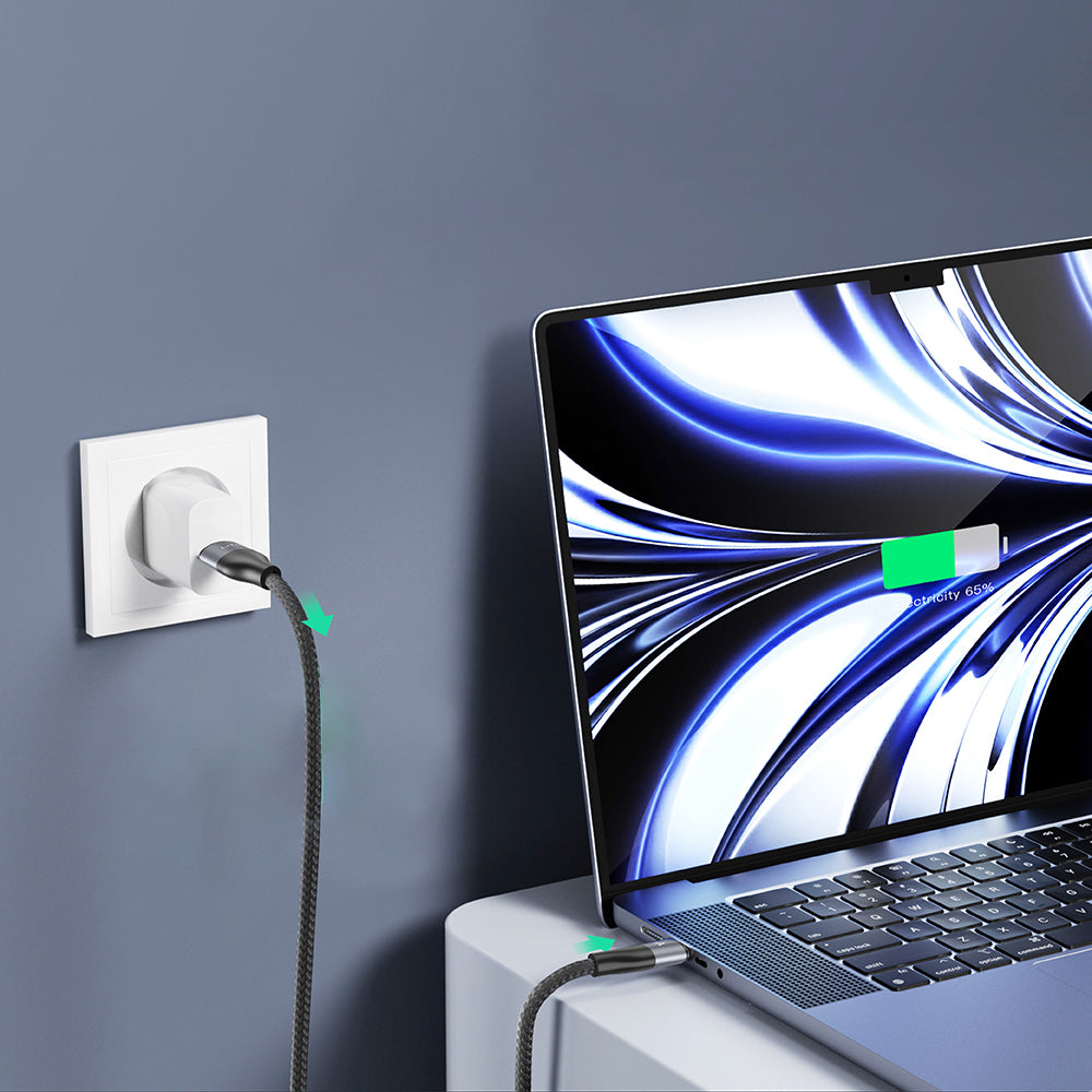 Kabl za podatke i punjenje USB-C - USB-C Lito LD25CC, 100W, 2m, Sivi