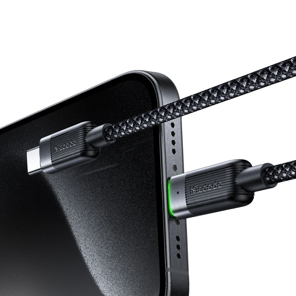 Kabl za podatke i punjenje USB-C - USB-C McDodo CA-2000 Self Winding, 60W, 1.2m, Crni