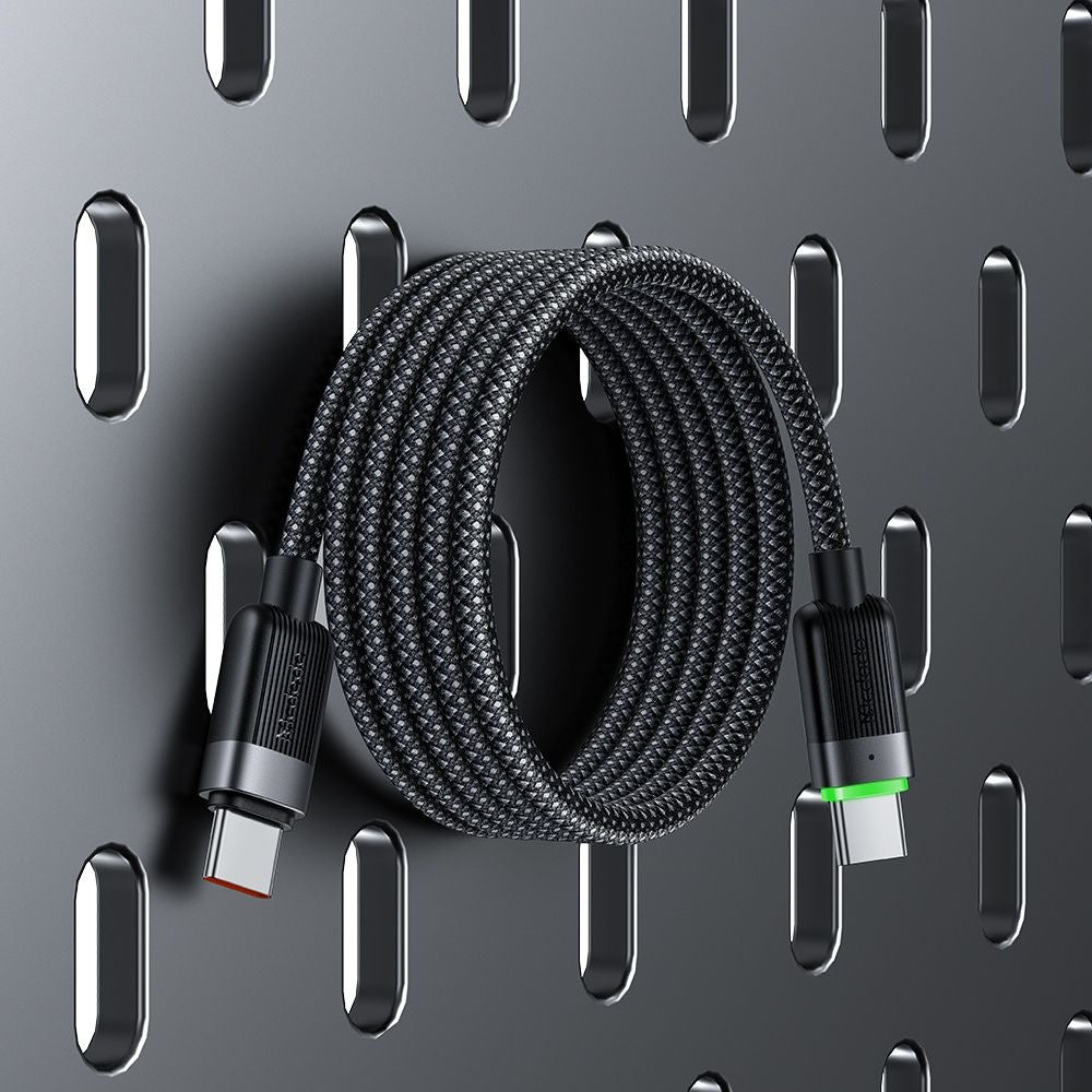Kabl za podatke i punjenje USB-C - USB-C McDodo CA-2000 Self Winding, 60W, 1.2m, Crni