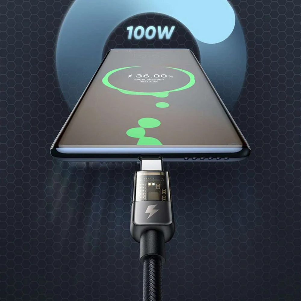 Kabl za prenos podataka i punjenje USB-C - USB-C McDodo CA-2840 Auto Power Off, 100W, 1.2m, Crni