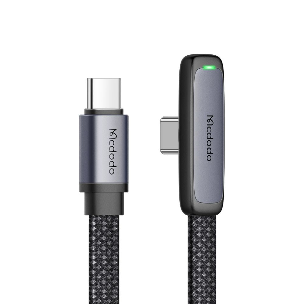 Kabl za podatke i punjenje USB-C - USB-C McDodo CA-3360 Angled, 65W, 1.2m, Crni