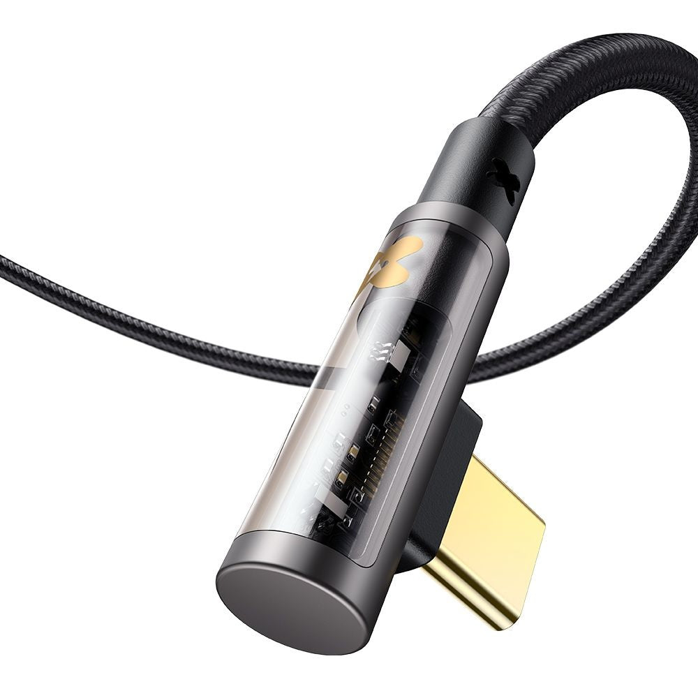 Kabl za prenos podataka i punjenje USB-C - USB-C McDodo CA-3400 Angled, 100W, 1.2m, Crni