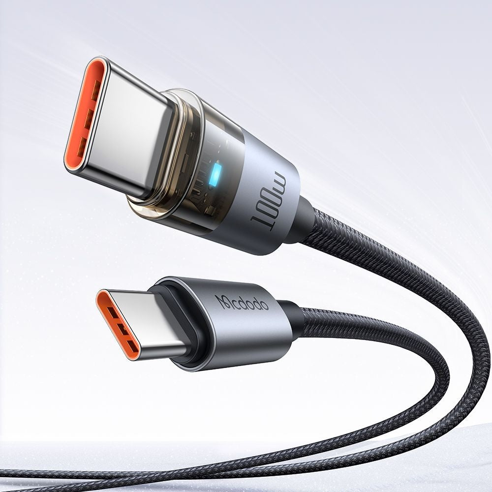 Kabl za prenos podataka i punjenje USB-C - USB-C McDodo CA-5580, 100W, 1.2m, Crni