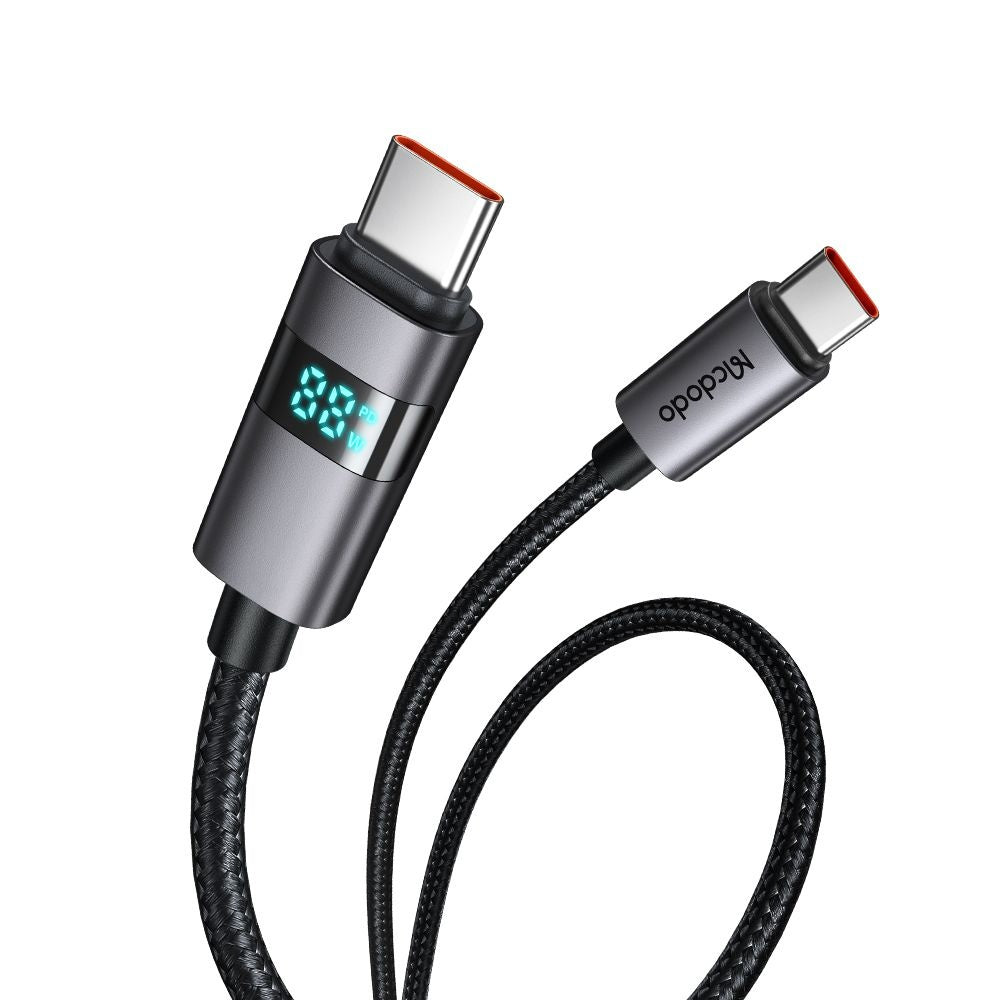 Kabl za podatke i punjenje USB-C - USB-C McDodo CA-5610 Display, 100W, 1.2m, Crni