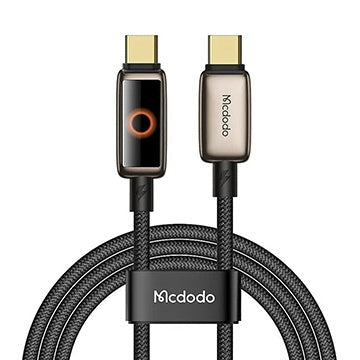 Kabl za podatke i punjenje USB-C - USB-C McDodo CA-6681 Auto Power Off, 100W, 1.2m, Zlatni