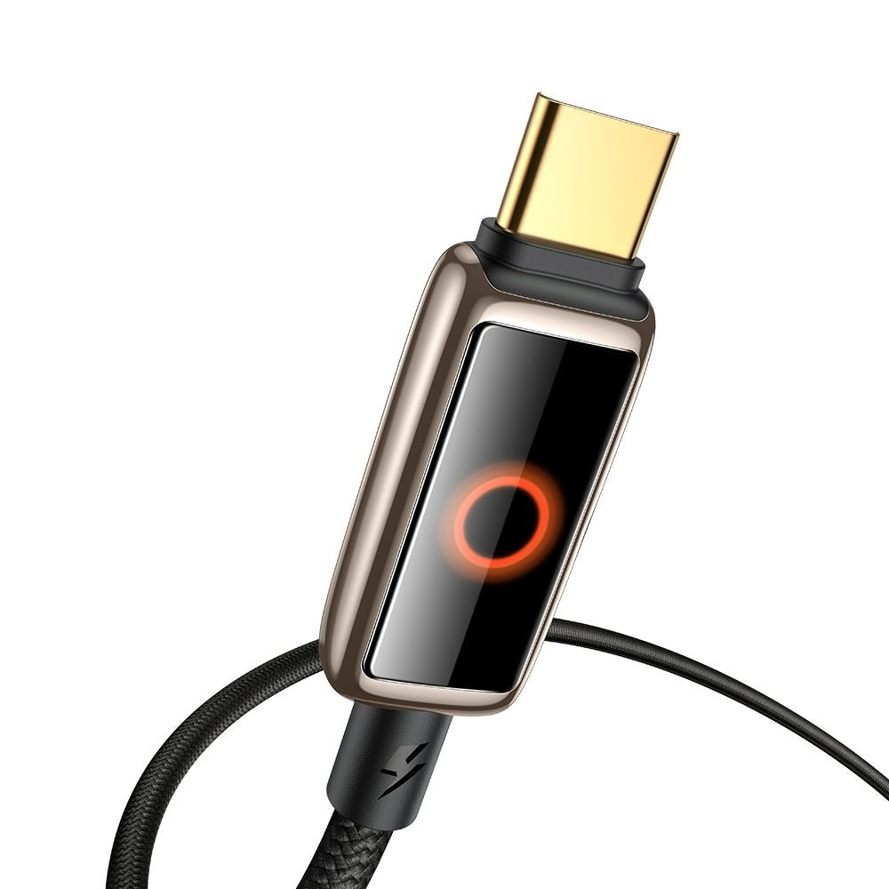 Kabl za podatke i punjenje USB-C - USB-C McDodo CA-6681 Auto Power Off, 100W, 1.2m, Zlatni