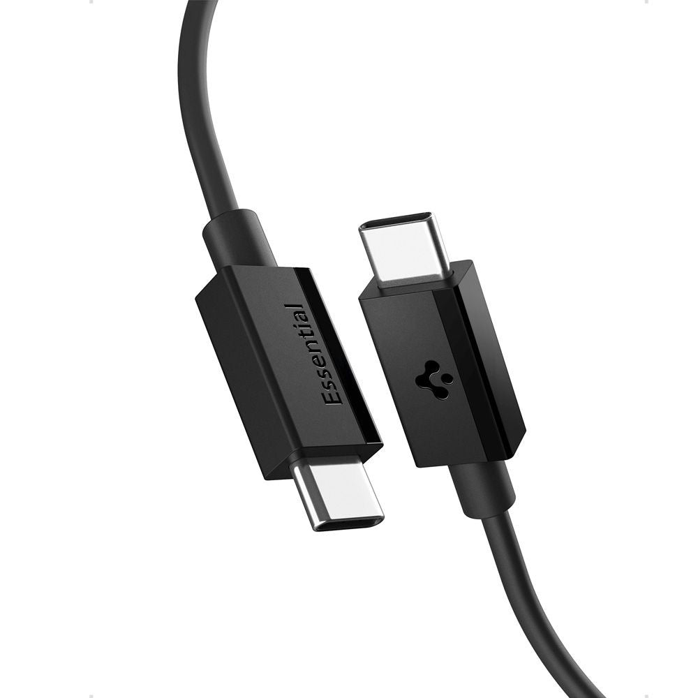 Kabl za podatke i punjenje USB-C - USB-C Spigen Essential, 60W, 1m, Crni ACA08718