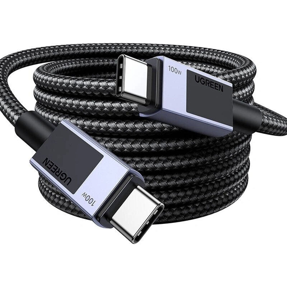 Kabl za prenos podataka i punjenje USB-C - USB-C UGREEN L512, 100W, 1m, Sivi