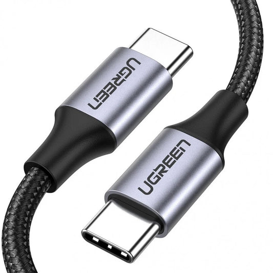 USB-C na USB-C kabl za prenos podataka i punjenje UGREEN US261 (50152), 60 W, 2 m, sivi