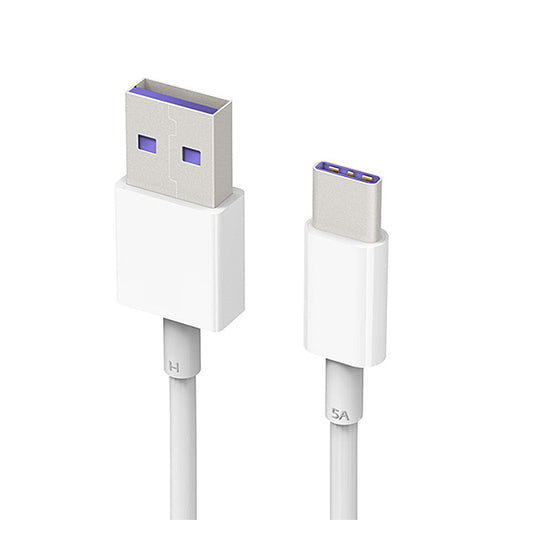 Kabl za Prenos Podataka i Punjenje USB-A - USB-C Huawei AP71, 40W, 1m, Beli 4072007