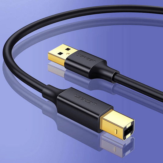 Kabl za štampač UGREEN US135, USB-A - USB-B, 5m, Crni