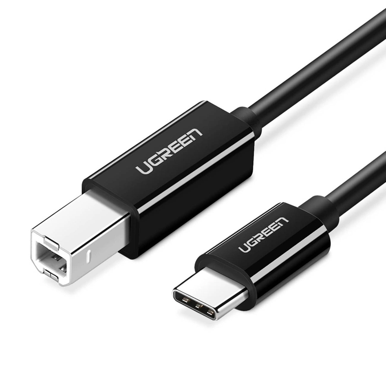 Kabl za štampač UGREEN US241, USB-C - USB-B, 2m, Crni