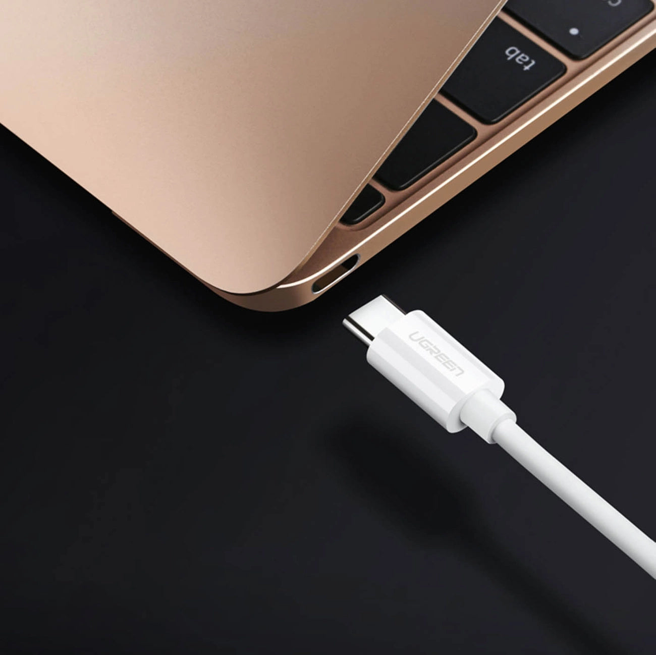 Kabl za štampač UGREEN US241, USB-C - USB-B, 1.5m, Beli