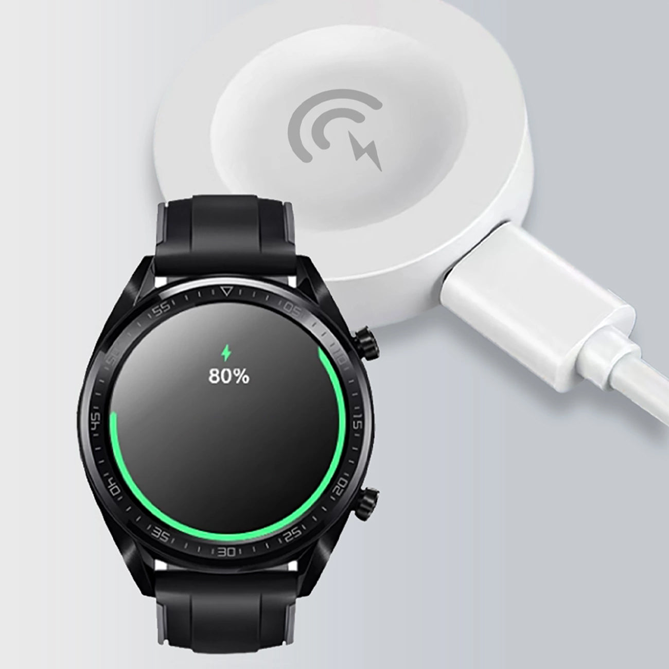 Bežični punjač Dudao A12H za Huawei Watch Series, USB-A, Beli