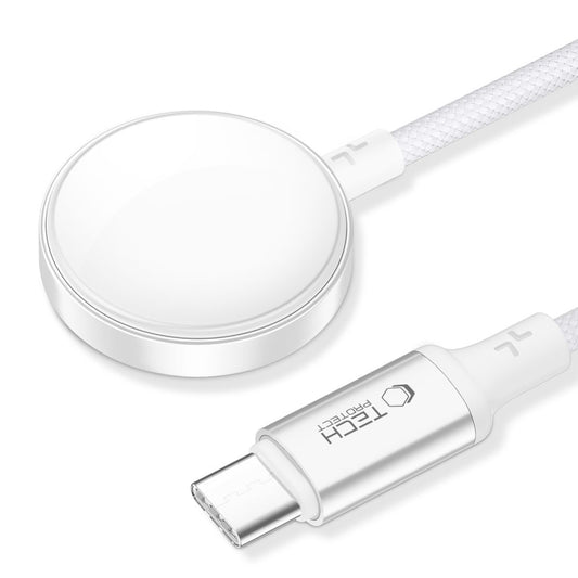 Bežični punjač Tech-Protect MC02 Ultraboost C za Apple Watch Series, USB-C, Beli